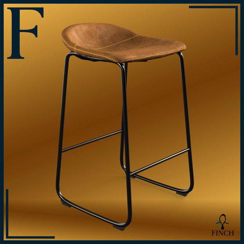 Finch Landon Bar Stool, Brown & Reviews Wayfair